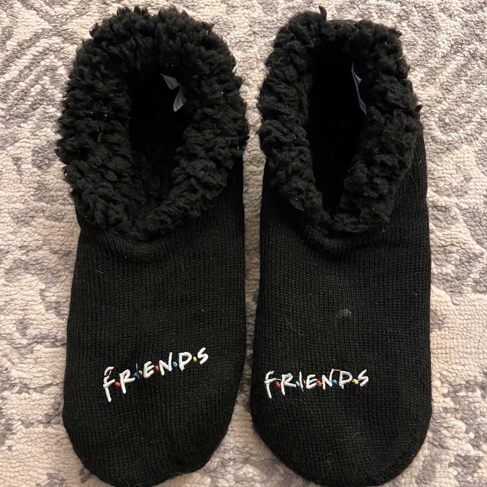 F.R.I.E.N.D.S Themed Fuzzy Slippers